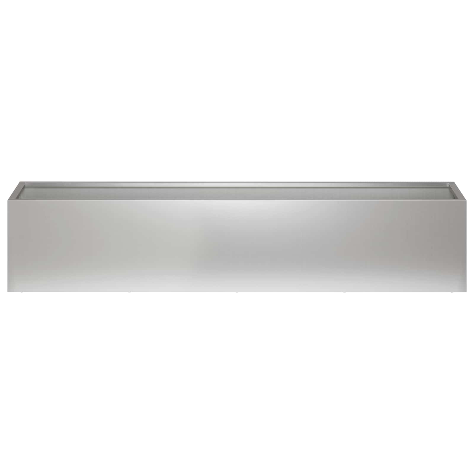 Vaso da giardino Argento 100 x 20 x 20 cm Acciaio zincato | homemem39