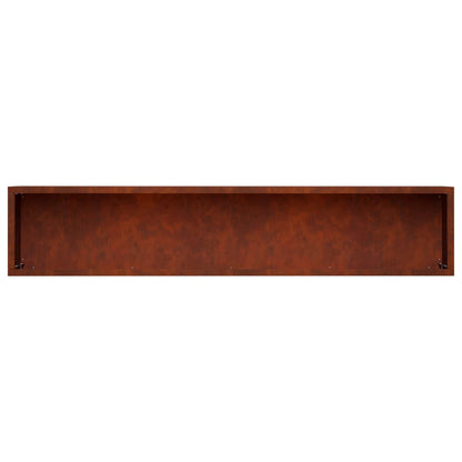 Vaso da giardino Ruggine 100 x 20 x 20 cm Acciaio Corten | homemem39
