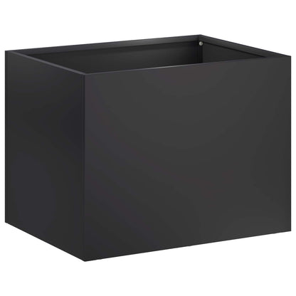 Vaso da giardino 2 pz Nero 40 x 30 x 30 cm | homemem39