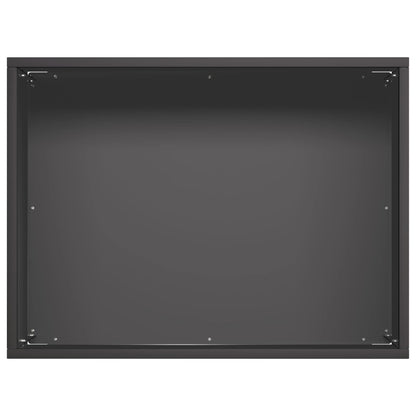 Vaso da giardino 2 pz Nero 40 x 30 x 30 cm | homemem39