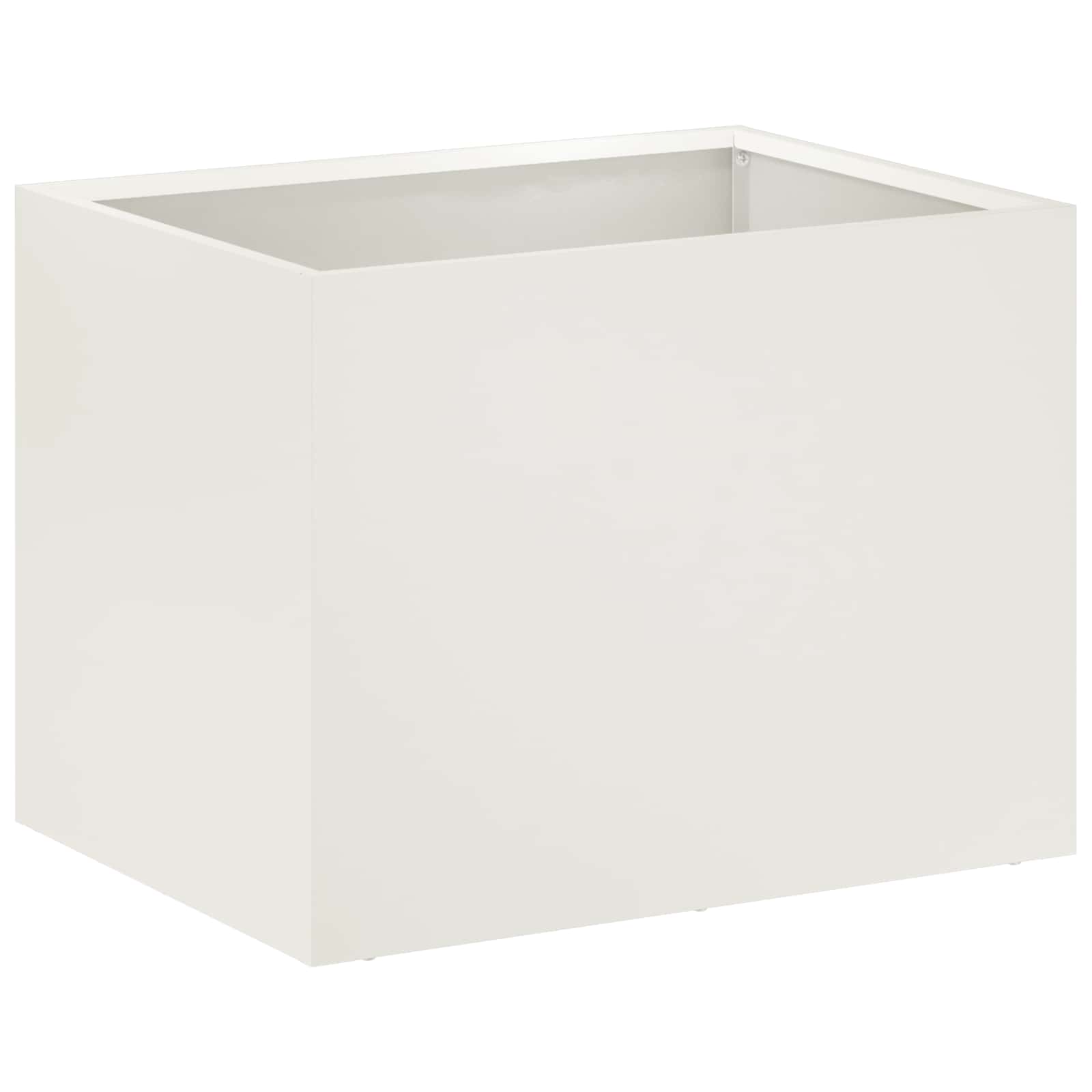 Vaso da giardino Bianco 40 x 30 x 30 cm | homemem39