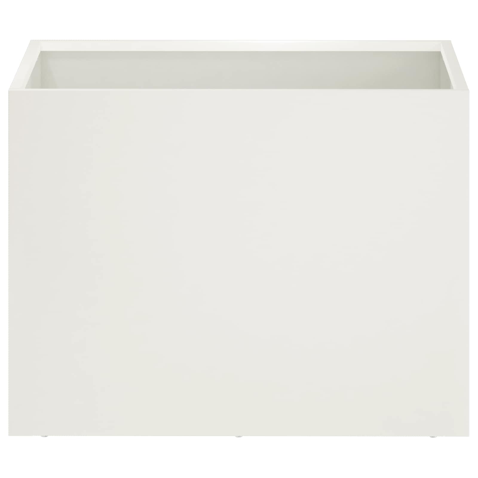 Vaso da giardino Bianco 40 x 30 x 30 cm | homemem39
