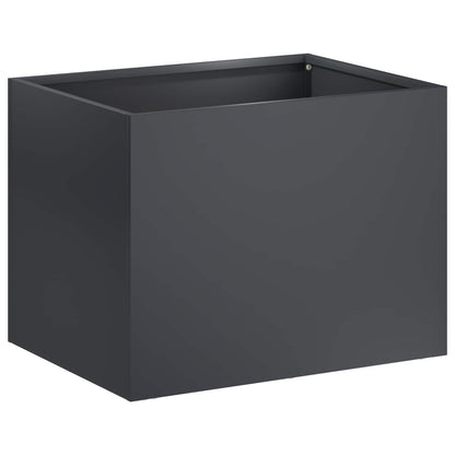 Vaso da giardino 2 pz Antracite 40 x 30 x 30 cm