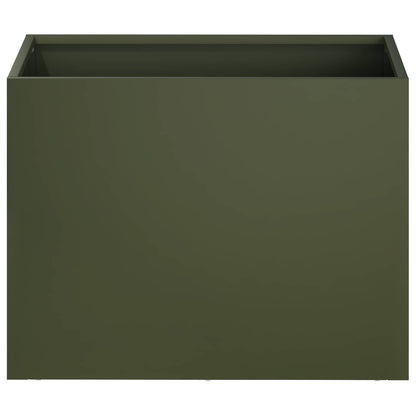 Vaso da giardino 2 pz Verde Oliva 40 x 30 x 30 cm | homemem39
