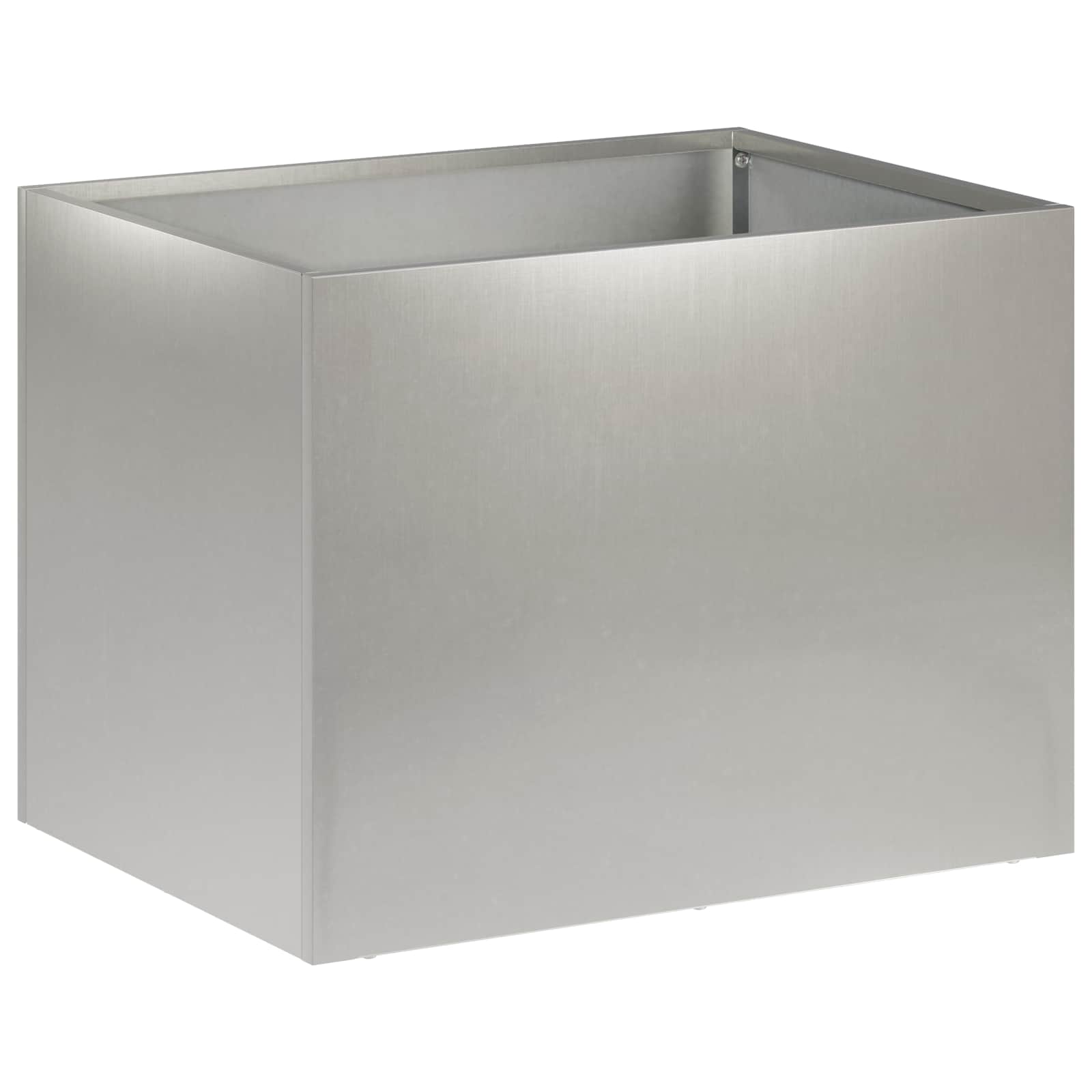 Vaso da giardino 2 pz Argento 40 x 30 x 30 cm Acciaio Inox | homemem39