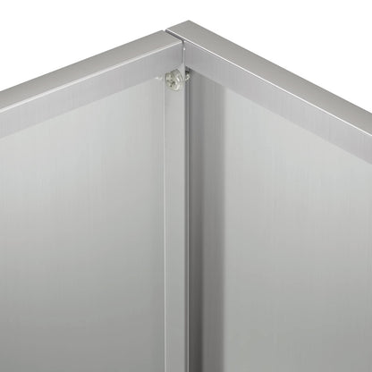 Vaso da giardino 2 pz Argento 40 x 30 x 30 cm Acciaio zincato | homemem39