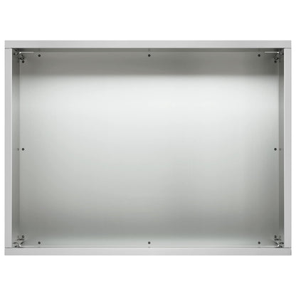 Vaso da giardino 2 pz Argento 40 x 30 x 30 cm Acciaio zincato | homemem39