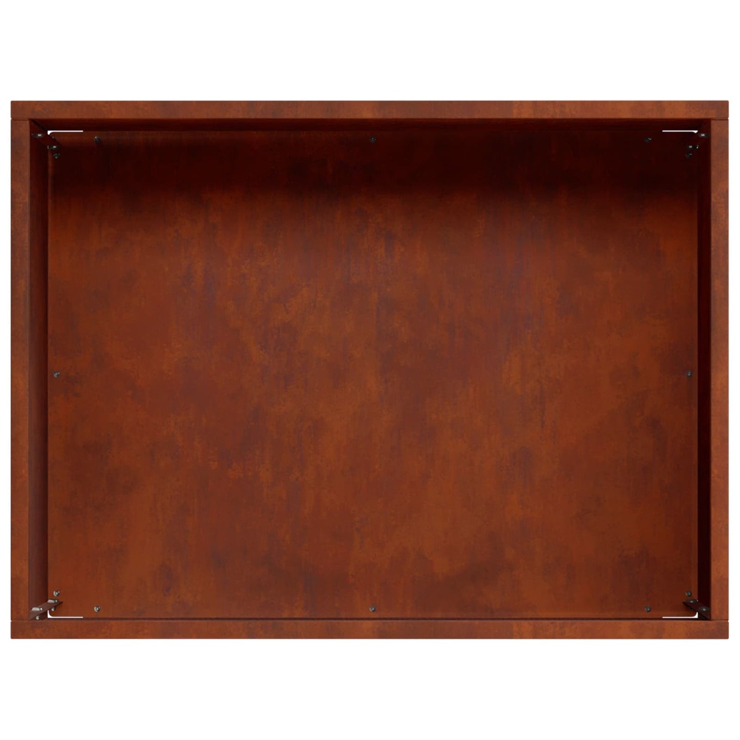 Vaso da giardino 2 pz Ruggine 40 x 30 x 30 cm Acciaio Corten