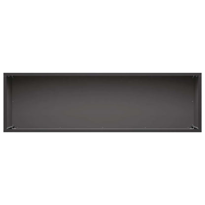 Vaso da giardino Nero 80 x 30 x 30 cm Acciaio laminato a freddo | homemem39