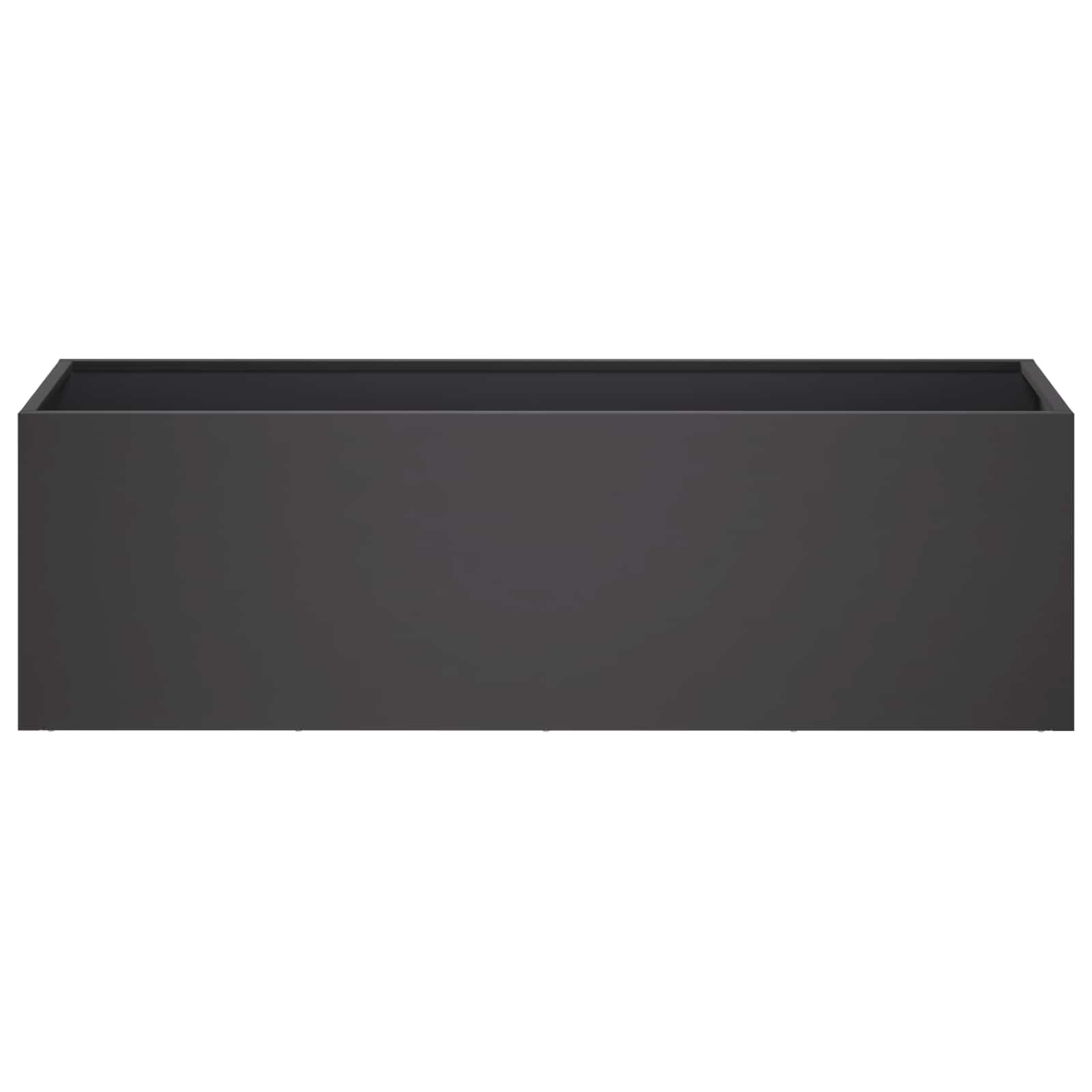 Vaso da giardino 2 pz Nero 80 x 30 x 30 cm | homemem39