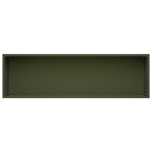 Vaso da giardino 2 pz Verde Oliva 80 x 30 x 30 cm | homemem39