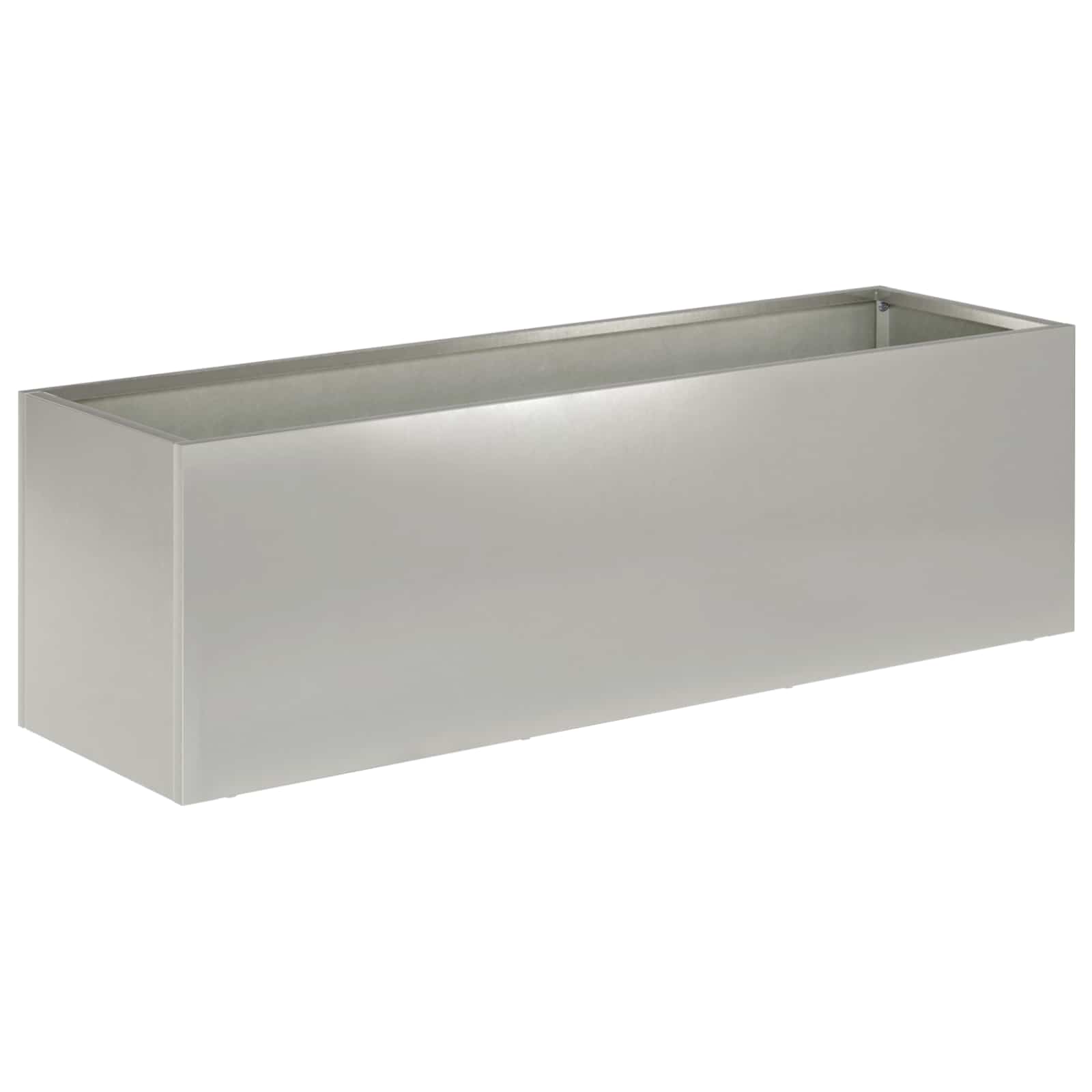Vaso da giardino Argento 80 x 30 x 30 cm Acciaio Inox | homemem39