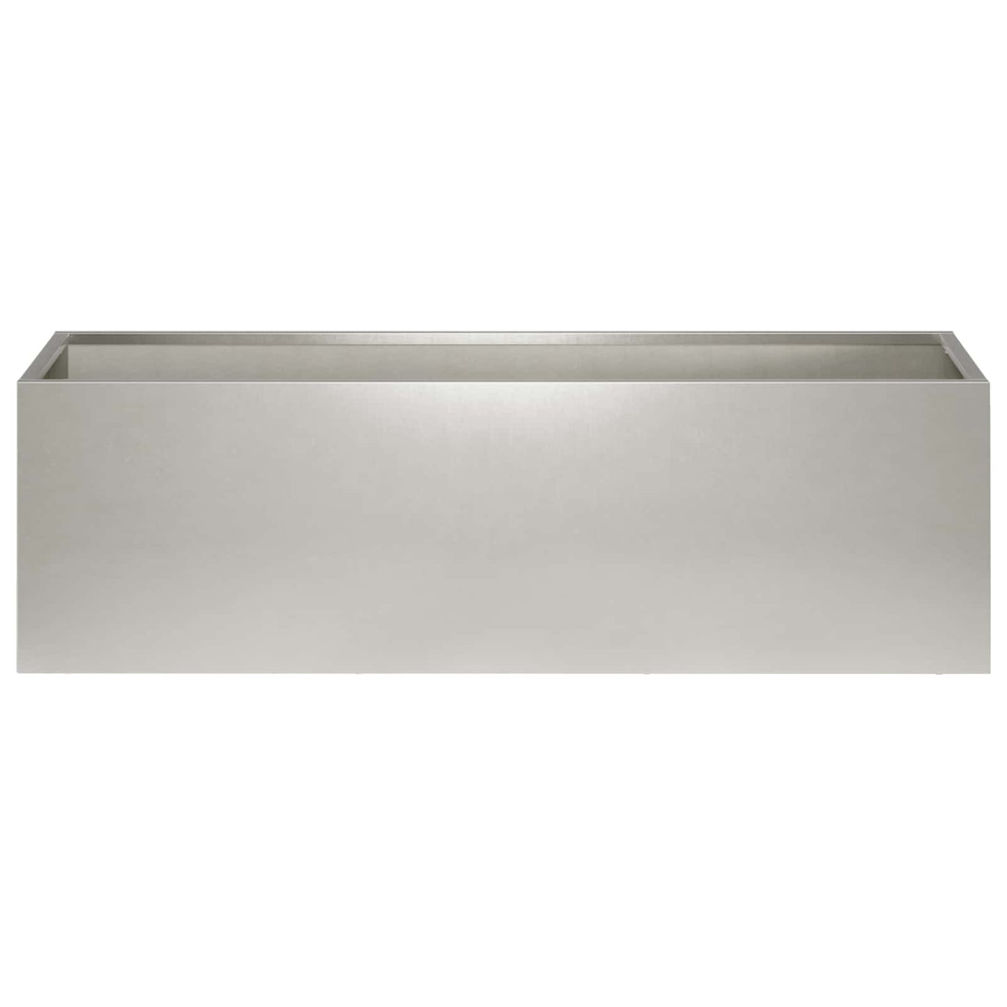 Vaso da giardino Argento 80 x 30 x 30 cm Acciaio Inox | homemem39