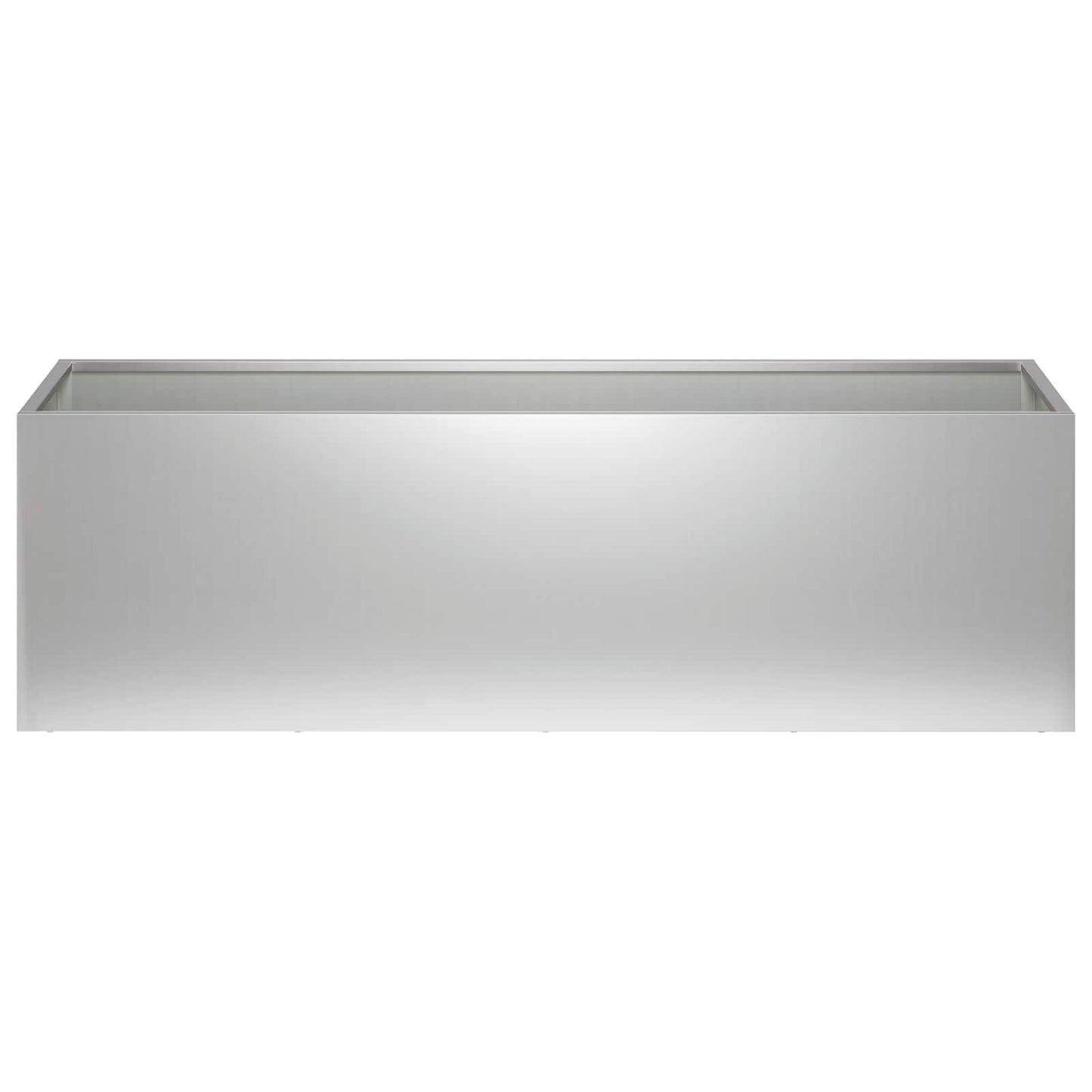 Vaso da giardino Argento 80 x 30 x 30 cm Acciaio zincato | homemem39