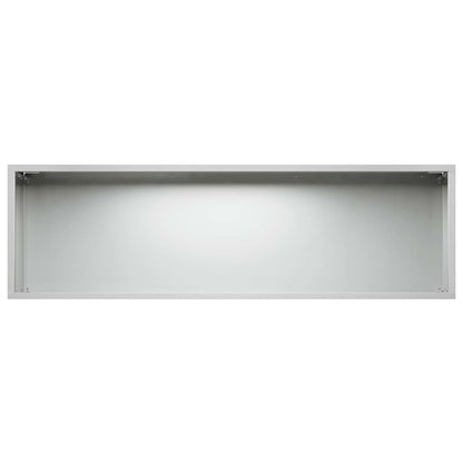 Vaso da giardino 2 pz Argento 80 x 30 x 30 cm Acciaio zincato | homemem39