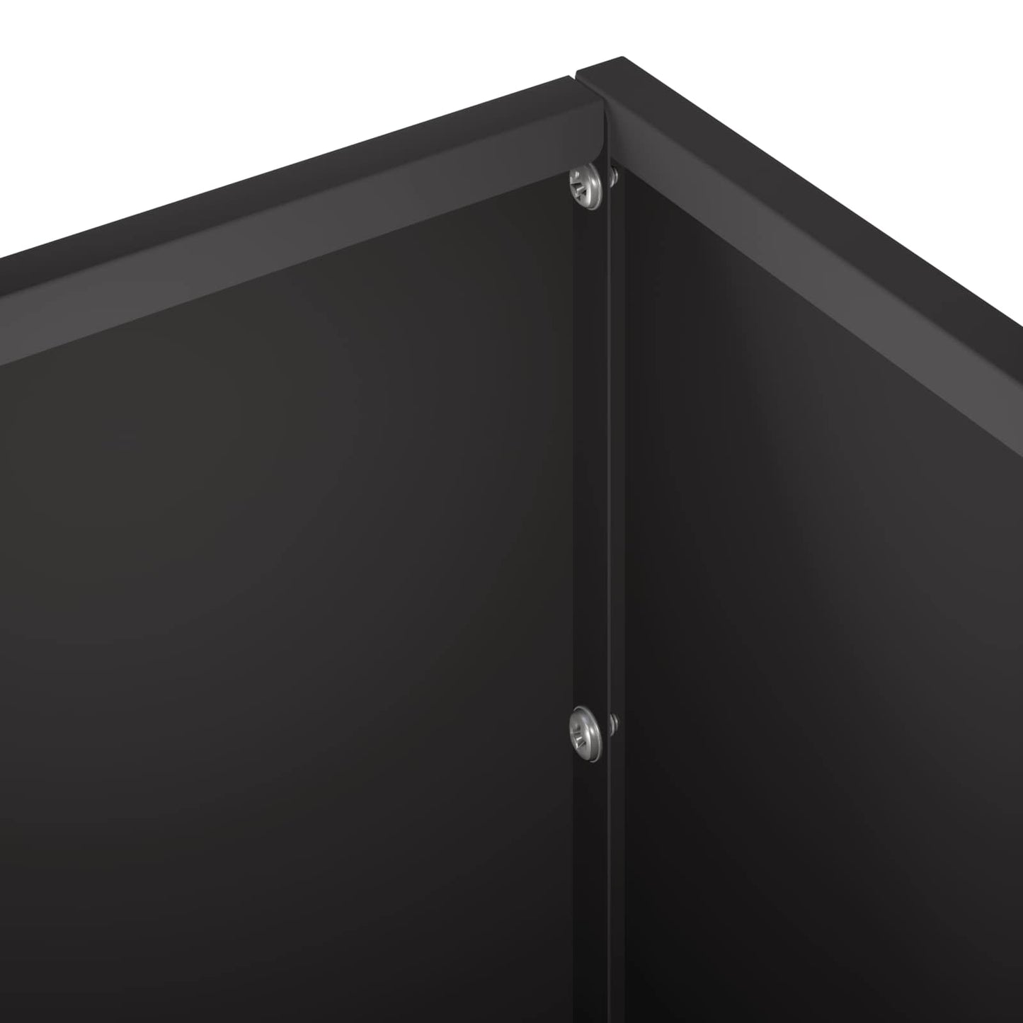 Vaso da giardino 2 pz Nero 100 x 30 x 30 cm | homemem39