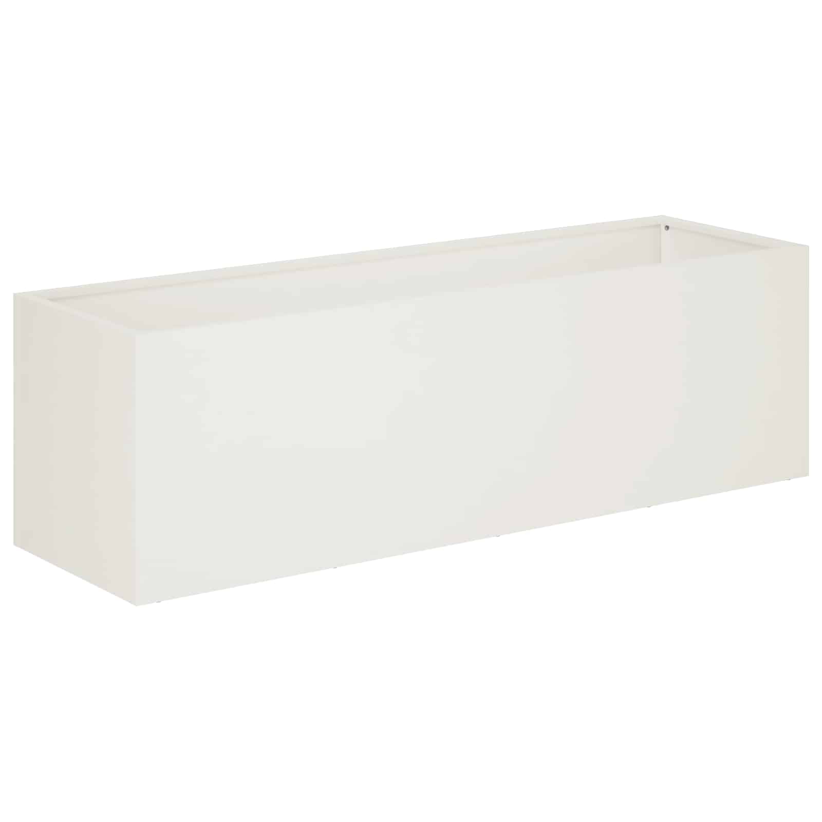 Vaso da giardino Bianco 100 x 30 x 30 cm | homemem39