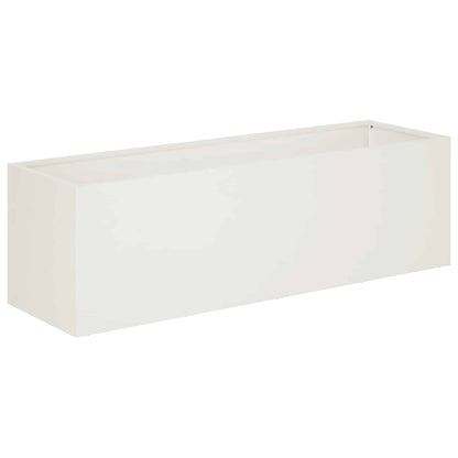 Vaso da giardino Bianco 100 x 30 x 30 cm | homemem39