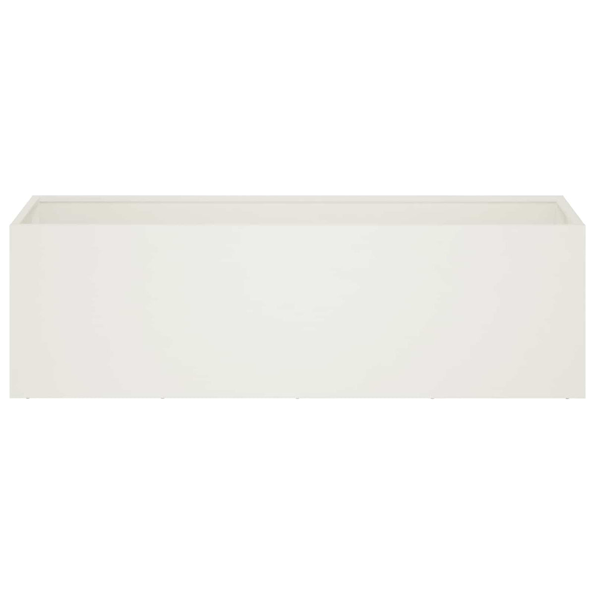 Vaso da giardino 2 pz Bianco 100 x 30 x 30 cm | homemem39