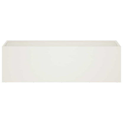 Vaso da giardino 2 pz Bianco 100 x 30 x 30 cm | homemem39