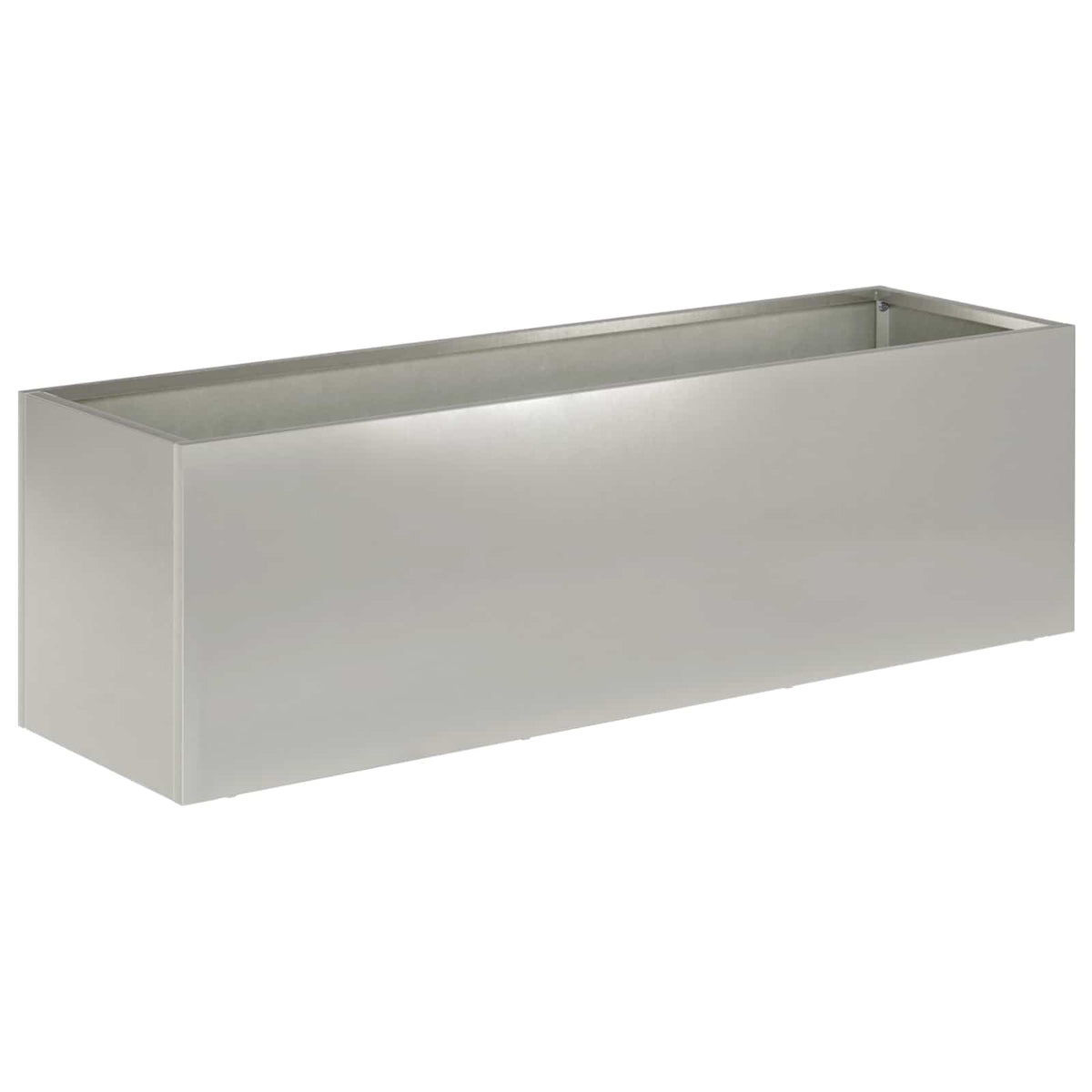 Vaso da giardino Argento 100 x 30 x 30 cm Acciaio Inox | homemem39