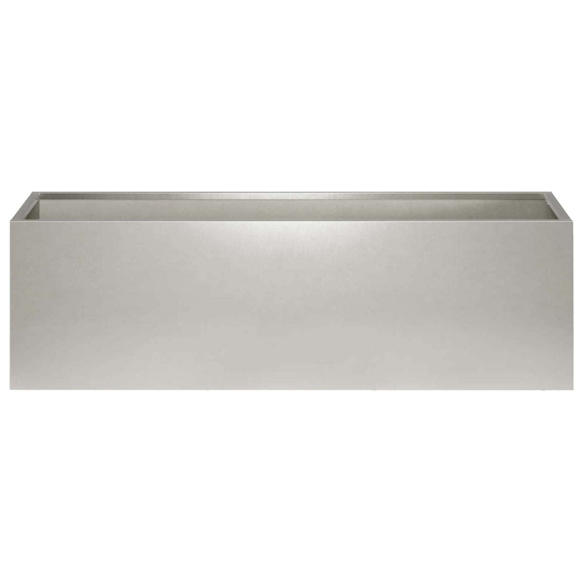 Vaso da giardino Argento 100 x 30 x 30 cm Acciaio Inox | homemem39