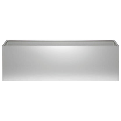 Vaso da giardino Argento 100 x 30 x 30 cm Acciaio zincato | homemem39