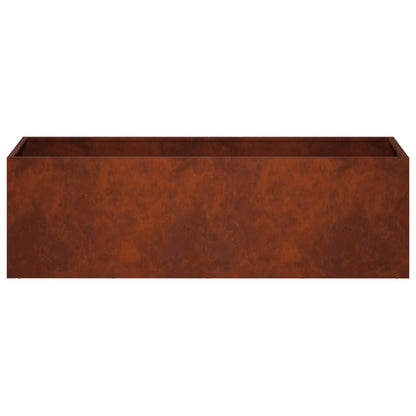 Vaso da giardino Ruggine 100 x 30 x 30 cm Acciaio Corten | homemem39