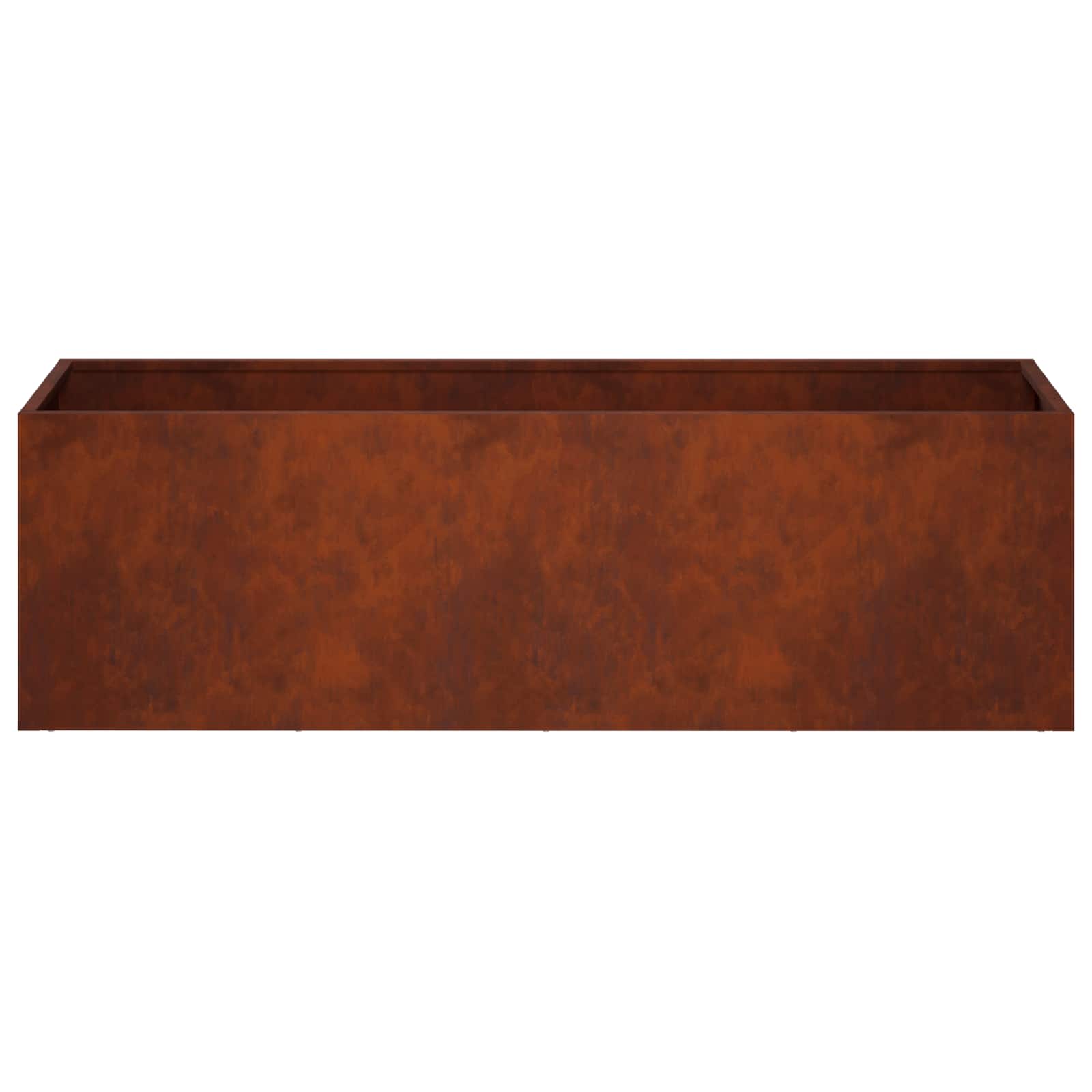 Vaso da giardino 2 pz Ruggine 100 x 30 x 30 cm Acciaio Corten | homemem39