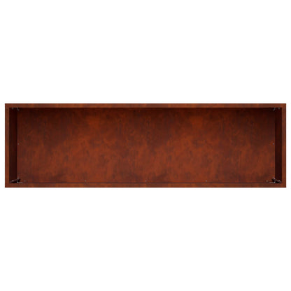 Vaso da giardino 2 pz Ruggine 100 x 30 x 30 cm Acciaio Corten | homemem39