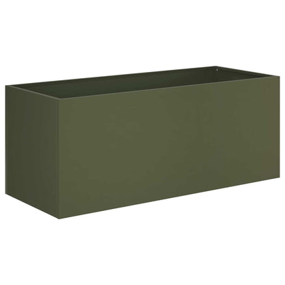 Vaso da giardino Verde Oliva 80 x 40 x 40 cm | homemem39