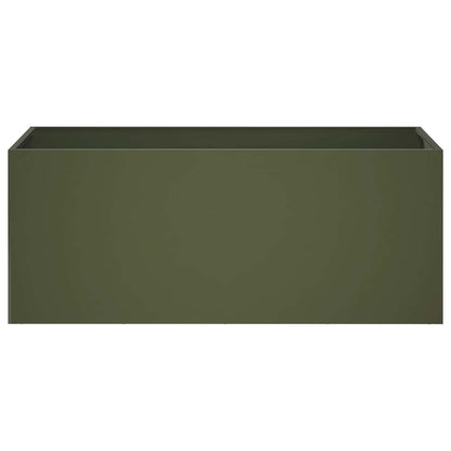 Vaso da giardino Verde Oliva 80 x 40 x 40 cm | homemem39