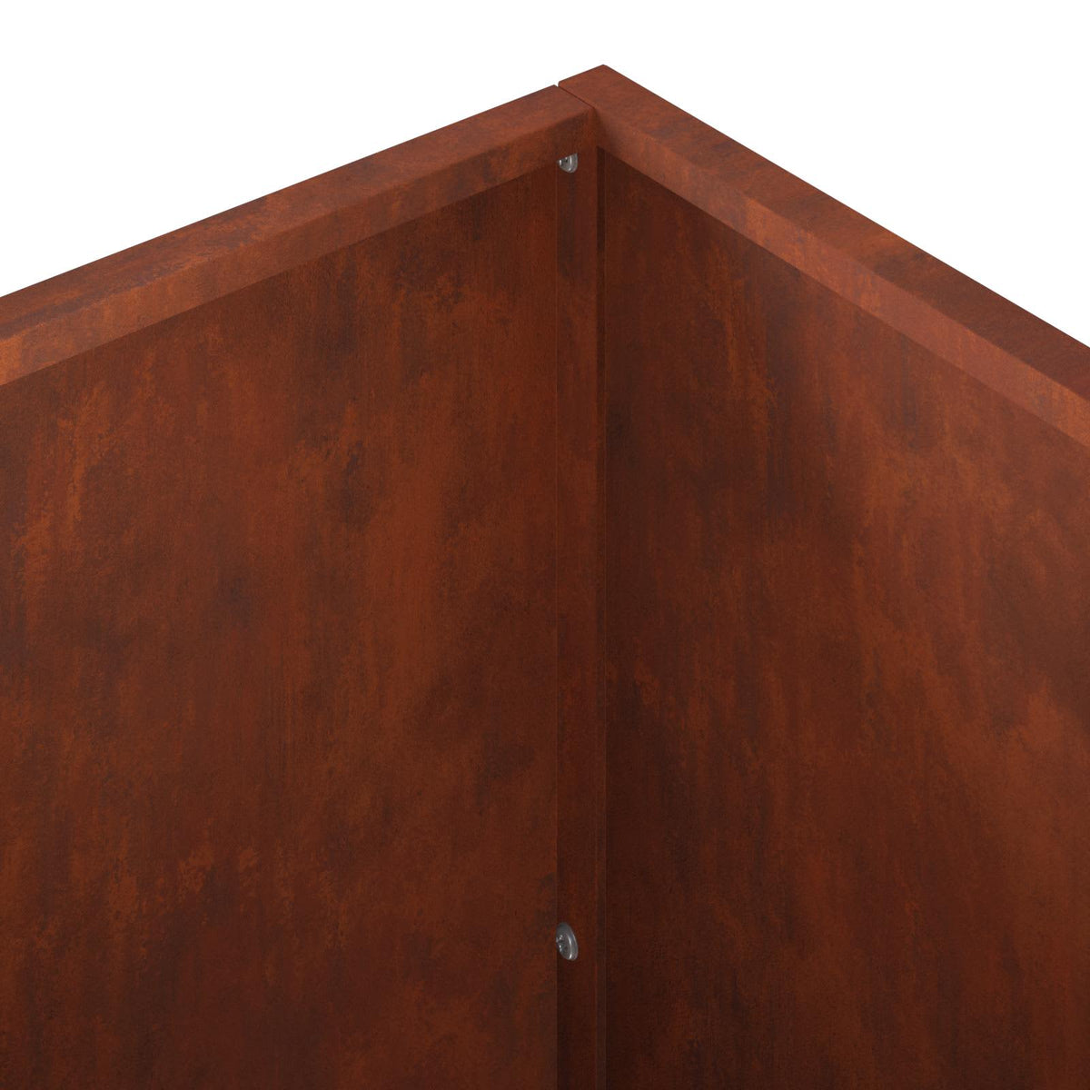 Vaso da giardino 2 pz Ruggine 80 x 40 x 40 cm Acciaio Corten | homemem39