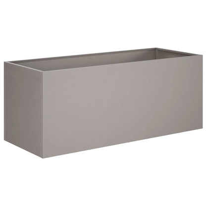Vaso da giardino 2 pz Ruggine 80 x 40 x 40 cm Acciaio Corten | homemem39