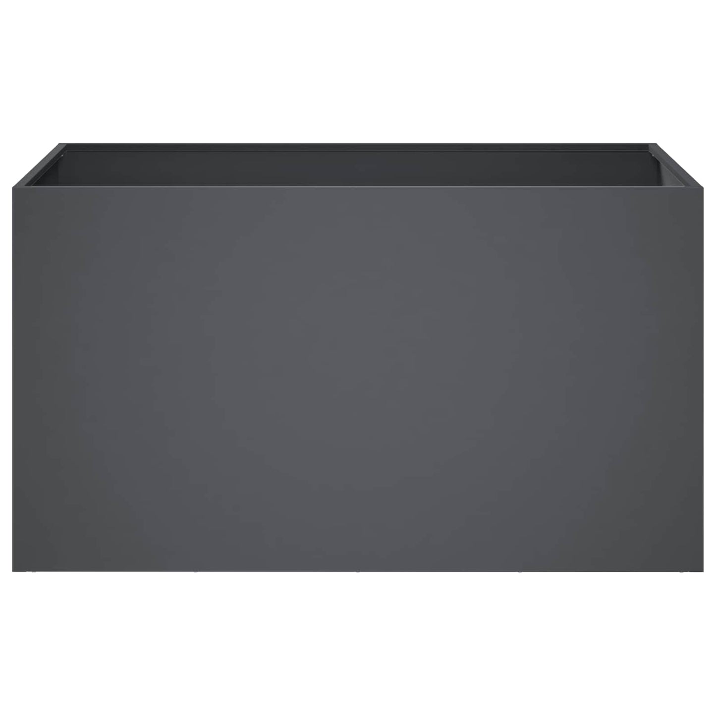 Vaso da giardino Antracite 80 x 50 x 50 cm | homemem39