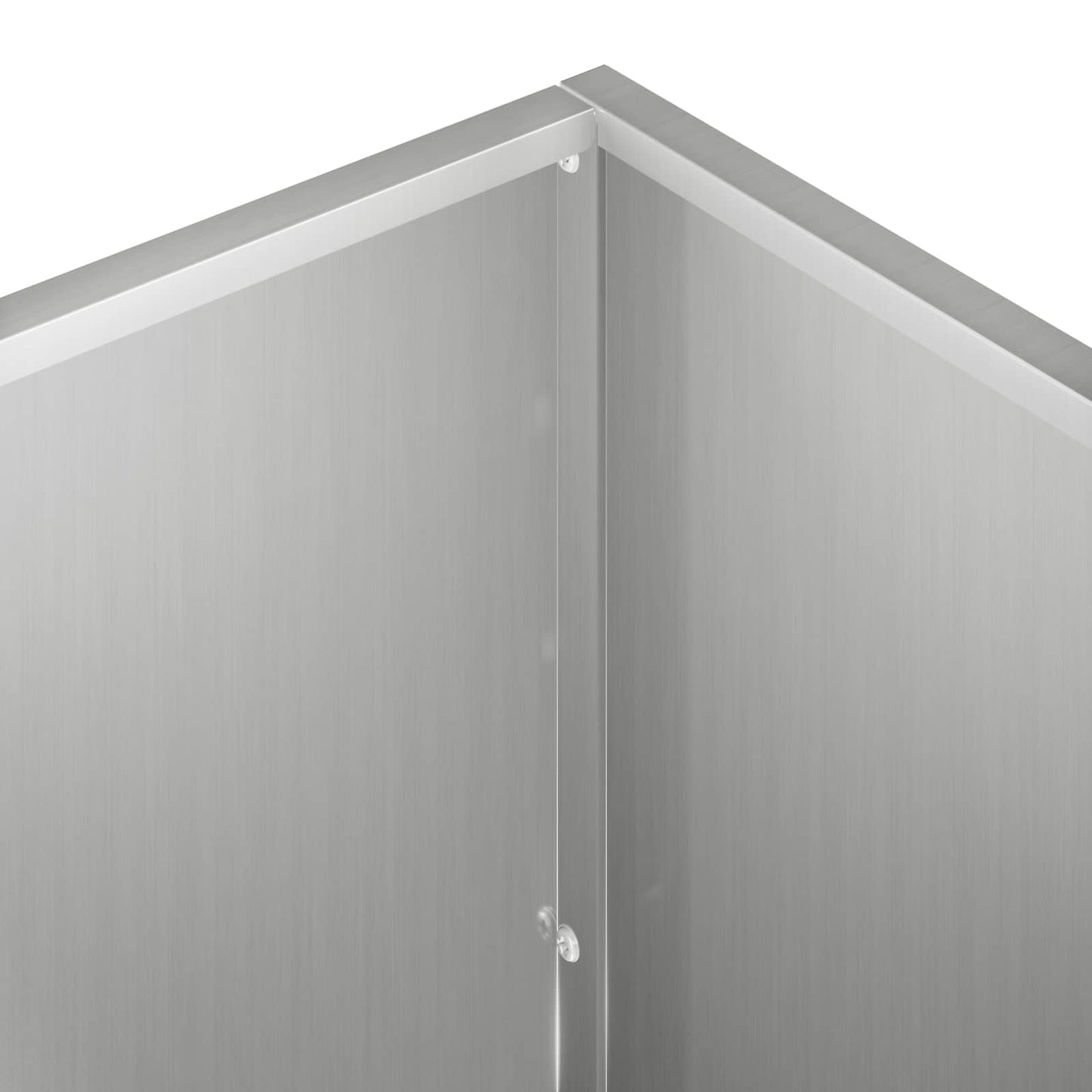 Vaso da giardino Argento 100 x 50 x 50 cm Acciaio zincato | homemem39