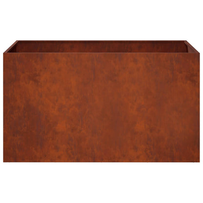 Vaso da giardino Ruggine 100 x 50 x 50 cm Acciaio Corten | homemem39