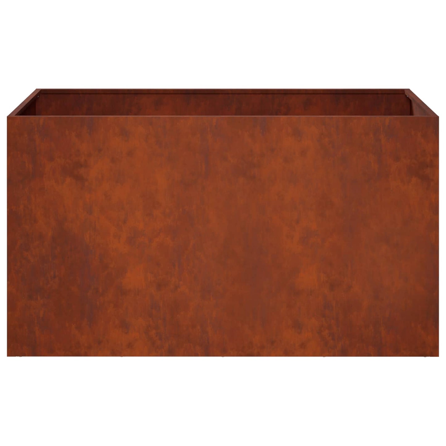 Vaso da giardino 2 pz Ruggine 100 x 50 x 50 cm Acciaio Corten | homemem39