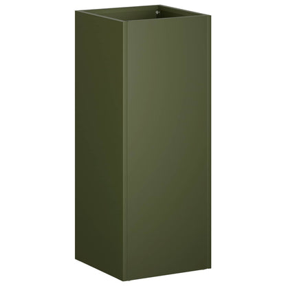 Vaso da giardino 2 pz Verde Oliva 20 x 20 x 50 cm | homemem39