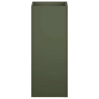 Vaso da giardino 2 pz Verde Oliva 20 x 20 x 50 cm | homemem39