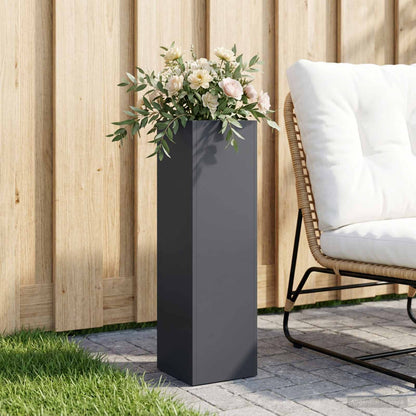 Vaso da giardino Antracite 20 x 20 x 75 cm | homemem39