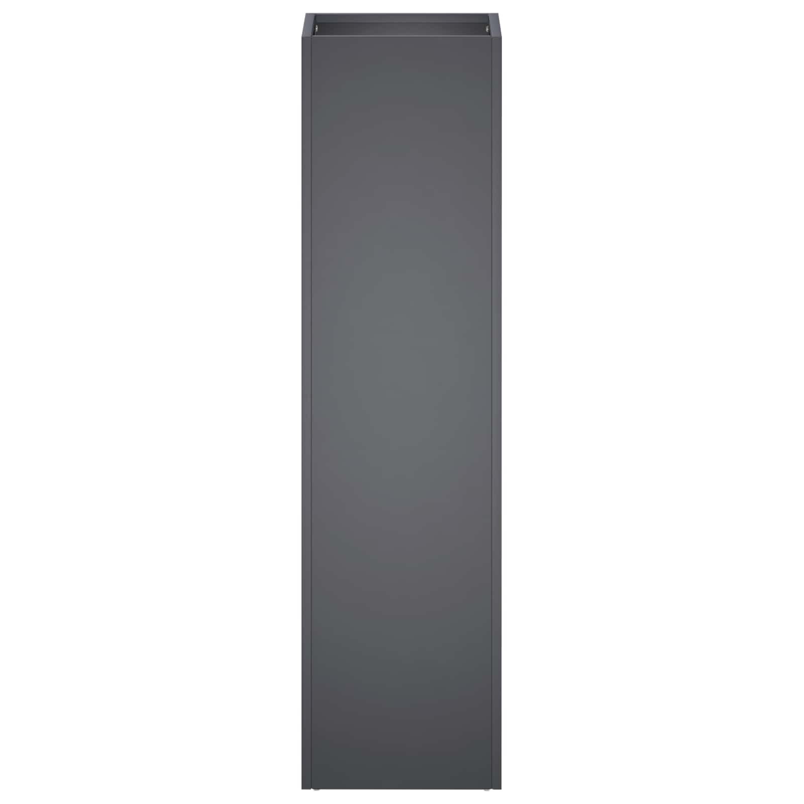 Vaso da giardino 2 pz Antracite 20 x 20 x 75 cm | homemem39