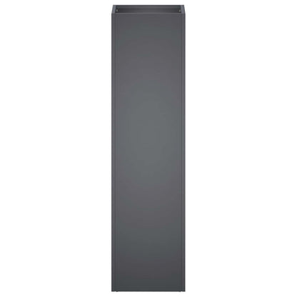 Vaso da giardino 2 pz Antracite 20 x 20 x 75 cm | homemem39