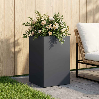 Vaso da giardino Antracite 30 x 30 x 40 cm