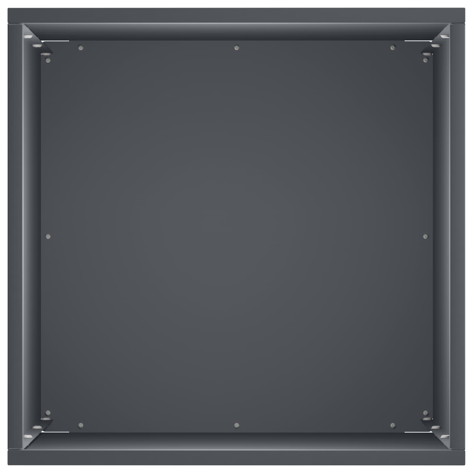 Vaso da giardino Antracite 30 x 30 x 40 cm | homemem39