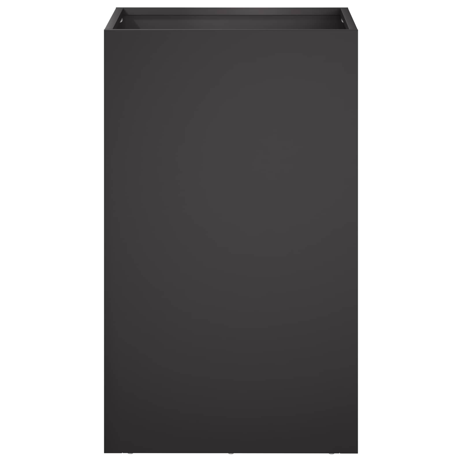 Vaso da giardino Nero 30 x 30 x 50 cm Acciaio laminato a freddo | homemem39