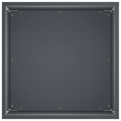 Vaso da giardino Antracite 30 x 30 x 50 cm | homemem39