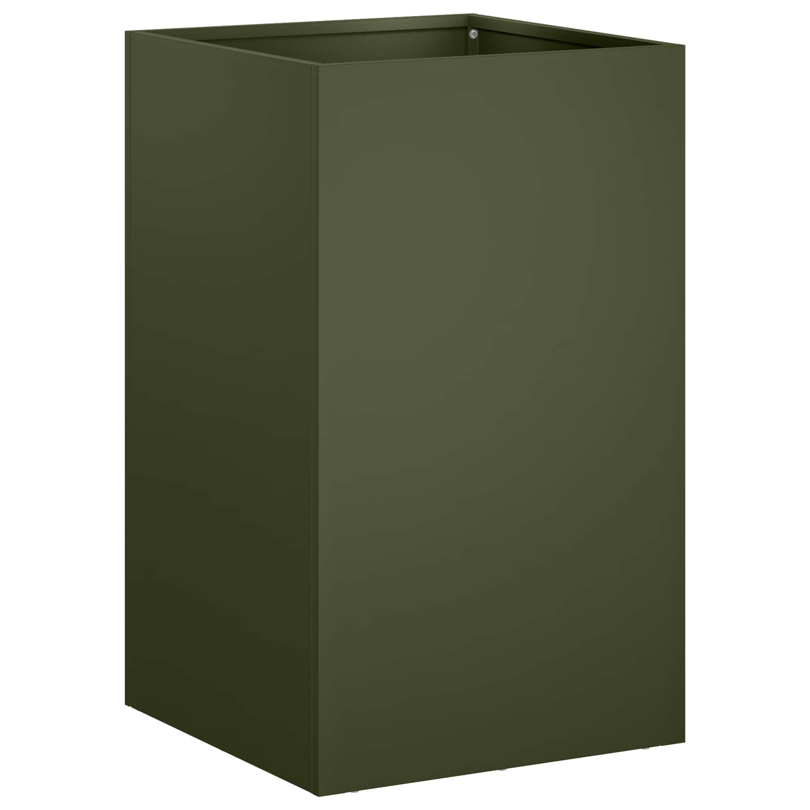 Vaso da giardino 2 pz Verde Oliva 30 x 30 x 50 cm | homemem39