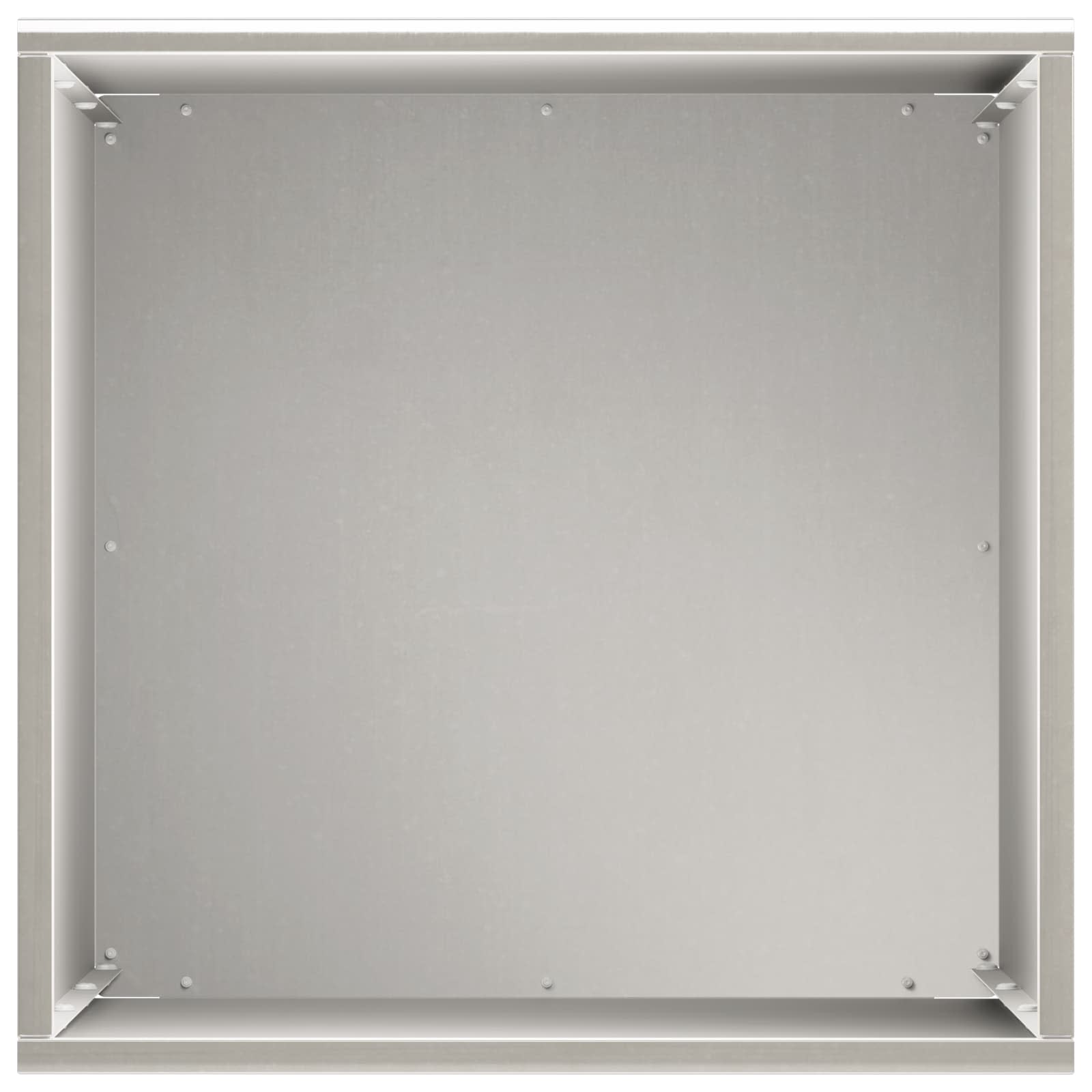 Vaso da giardino 2 pz Argento 30 x 30 x 50 cm Acciaio Inox | homemem39