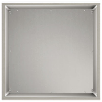 Vaso da giardino 2 pz Argento 30 x 30 x 50 cm Acciaio Inox | homemem39